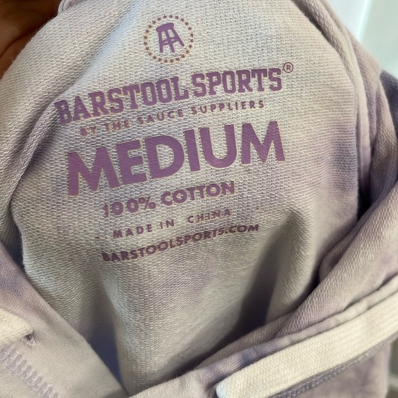 Barstool Chicks In The Office Tie Dye Cropped Hoodie - Size Medium - Picture 6 of 6